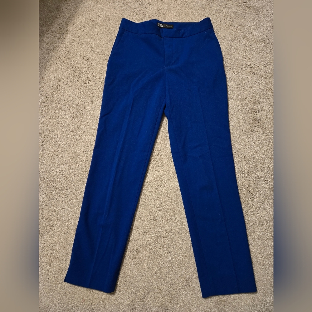 Womens size 2 Zara  blue work trousers